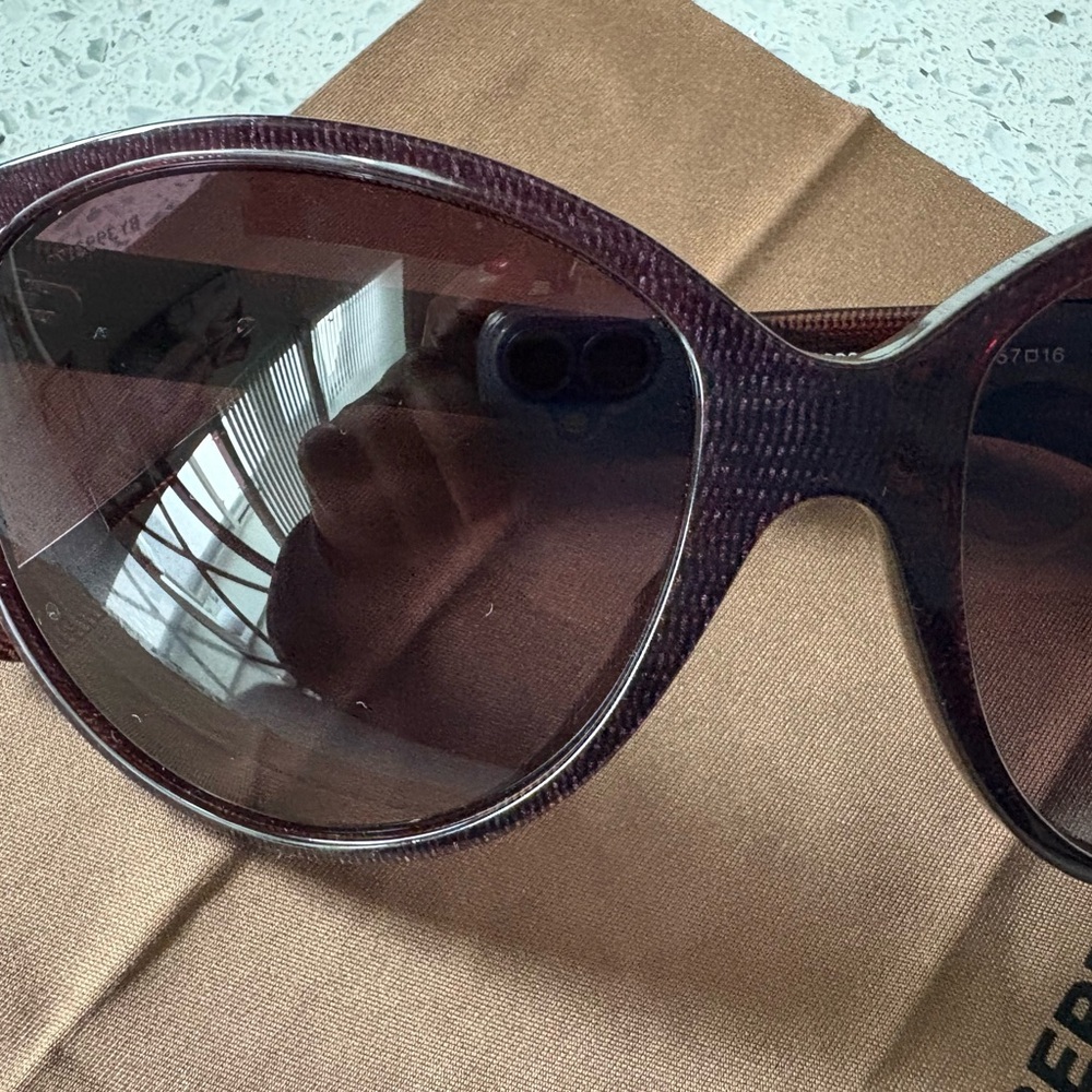 BURBERRY Plum Cat Eye Sunglasses - Picture 8 of 12